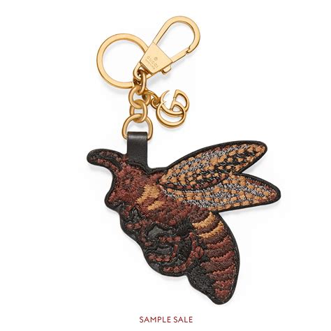 used gucci bee keychain|Gucci Bee Key Ring for sale .